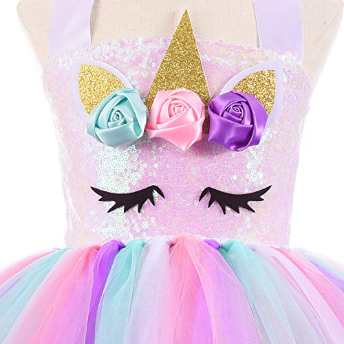 Vestido Unicornio con Luces LED para Niñas miniatura 5