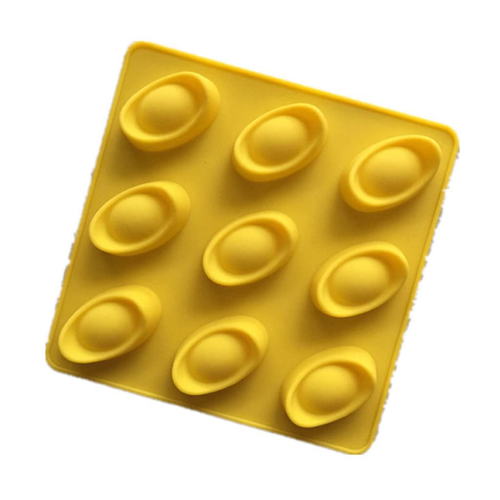 oringnat 9-Hole Chocolate Gumpaste Mould Gold Ingot Shape Silicone Mold Fondant Jelly Mold Perfect for Baking Lover 2