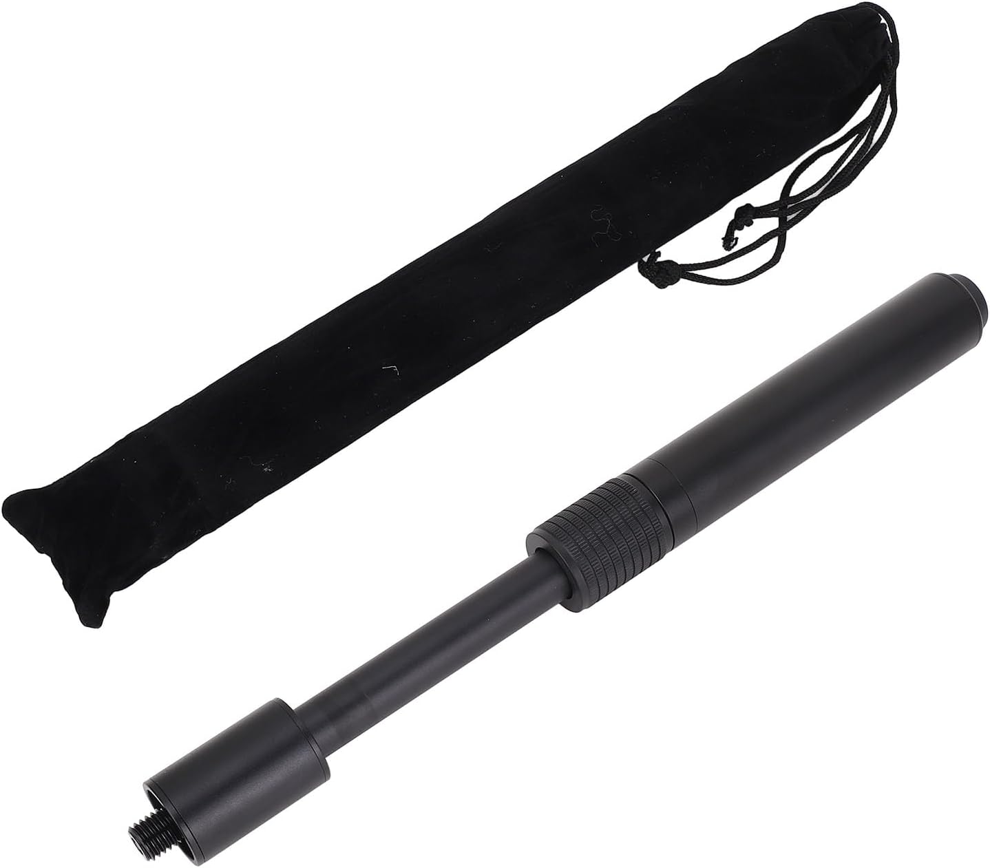 Aluminum Pool Cue Extension, Adjustable Billiard Cue Lengthening and Weighting Accessory with Bumper for Enhanced Control and Comfort in Pool Games