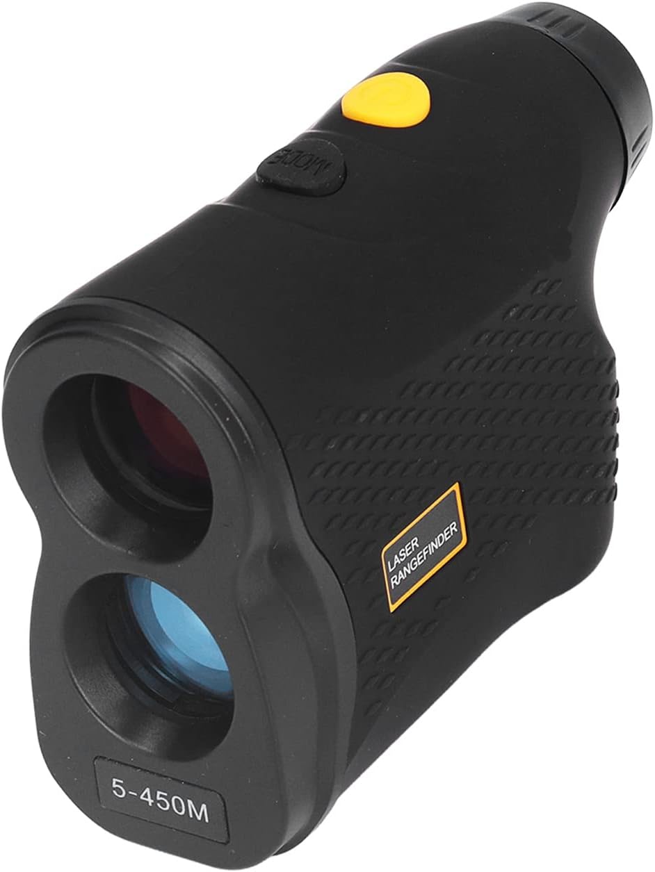 Rangefinder showing mode and power buttons