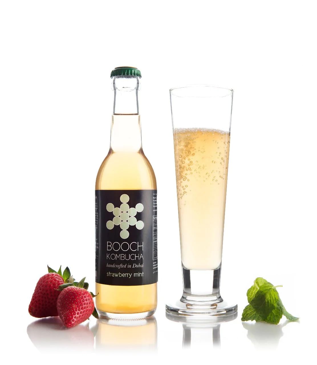 Booch Kombucha Strawberry Mint 300ml Piece