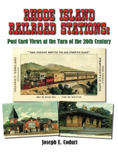 Rhode Island Railroad Stations cartes postales début XXe siècle livre d'histoire ferroviaire