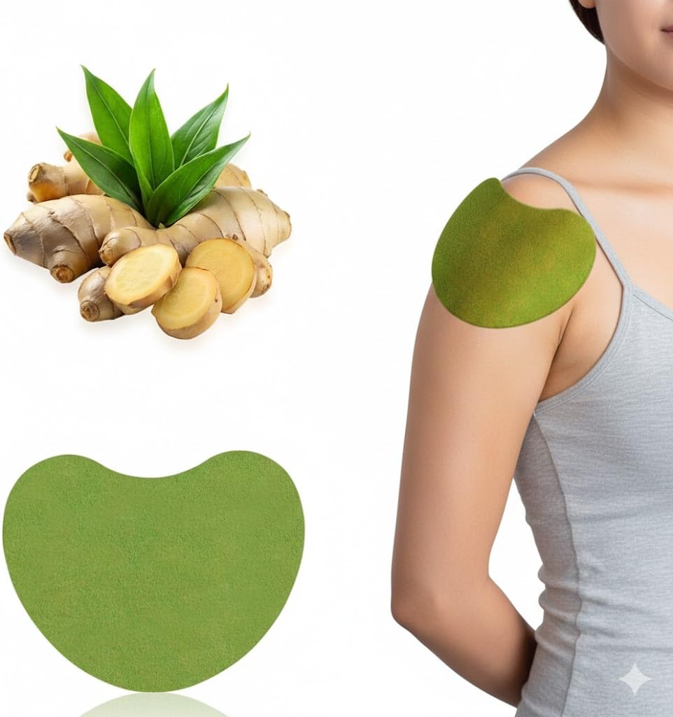 PAXCOO Natural Herbal Knee Pain Relief Patch Heat Therapy for Arthritis Joint Muscle Pain Wormwood Ginger Camphor Menthol Pain Relief Stickers for Knee Leg Back Neck Shoulder (20 Pieces)-image-40