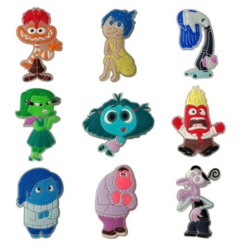 Thapncow 9 piezas de decoración de zapatos, decoración de zapatos de dibujos animados, accesorios de zapatos de bricolaje, accesorios de zapatos para adultos, niños y niñas