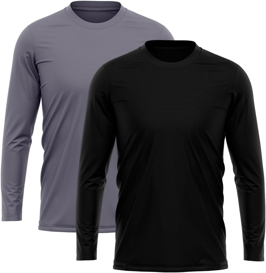 Kit 2 Camisetas Manga Longa Masculina Dry UV Proteção Solar