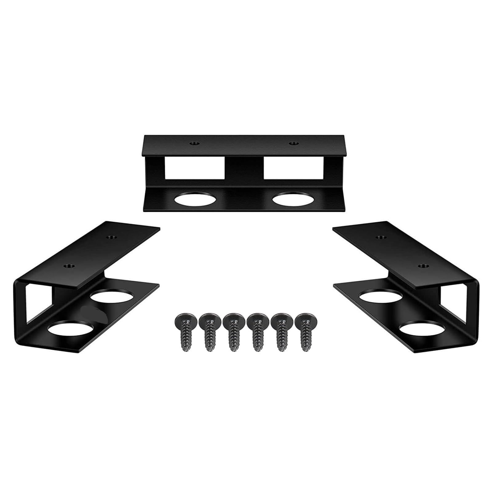 Jazuaiao 3Pcs Under Desk Laptop Mount Space Saving Organizers Rack for Laptops Tablets Keyboards and More Use Under Table Storage Rack