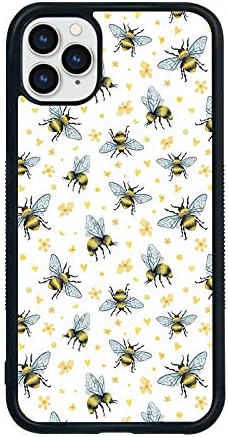 FANXI Honey Bee Phone Case for iPhone 11 Pro Max - Shockproof Protective Cute Cool Bee Phone Case Designed for iPhone 11 Pro Max Case for Girls Women Black