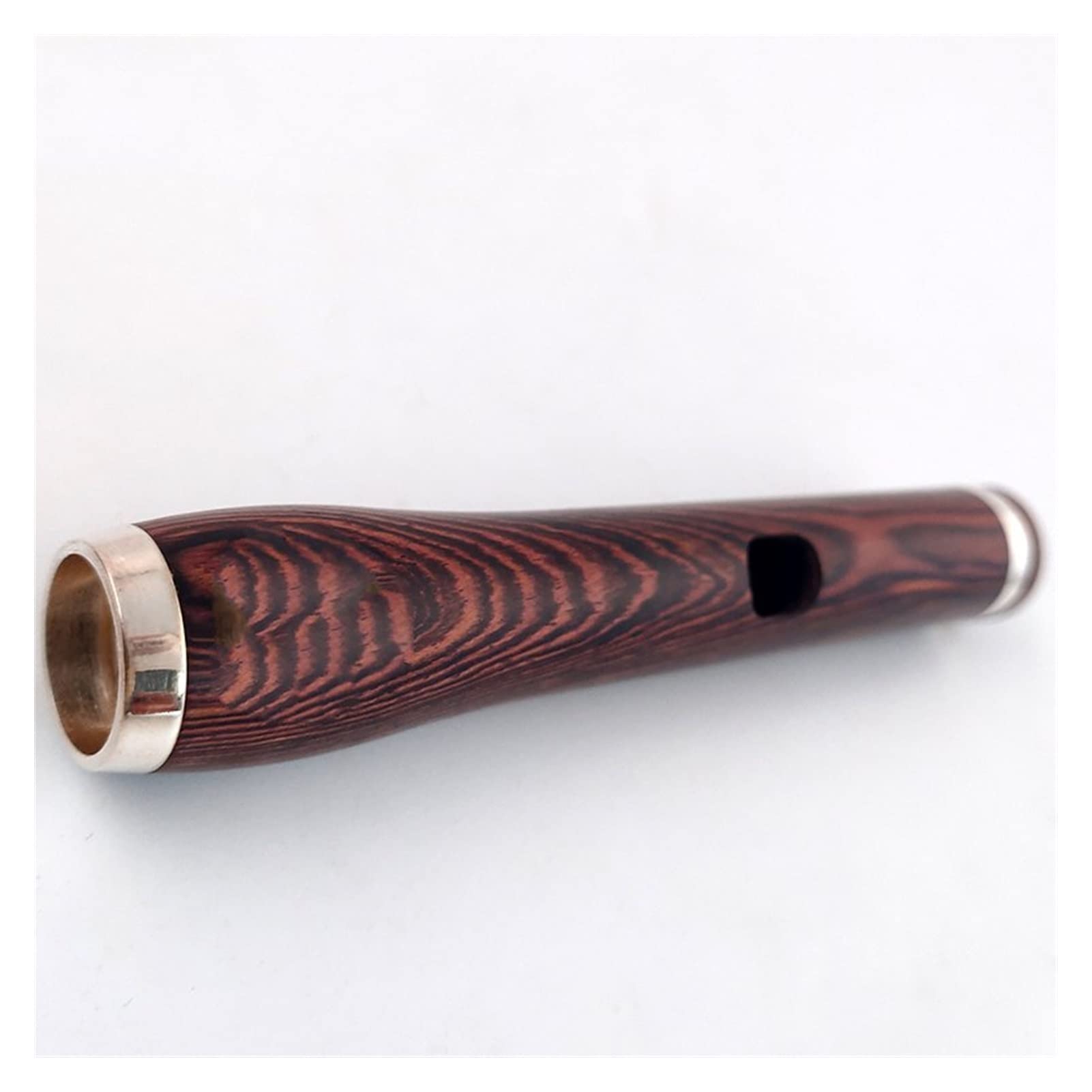 Flauta Dalbergia Madera Piccolo C Llave Cuproníquel Flauta de tamaño Medio Material del Cuerpo Plateado