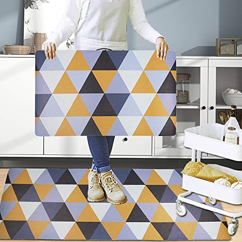 HiiARug Anti-Fatigue Floor Comfort Mat, Oversize Non-Slip Kitchen Mat Standing Desk Mat