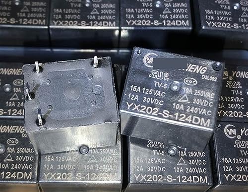 Relé YX202-S-124DM T73-1A-24V con 4 pines para PCB