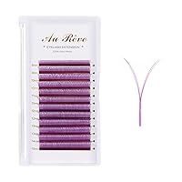 Vista 31 de YY - Extensiones de pestañas Y, rizo D, 0.003 in, 0.315-0.591 in, bandeja mixta, extensiones de pestañas con volumen, fácil aplicación en abanico