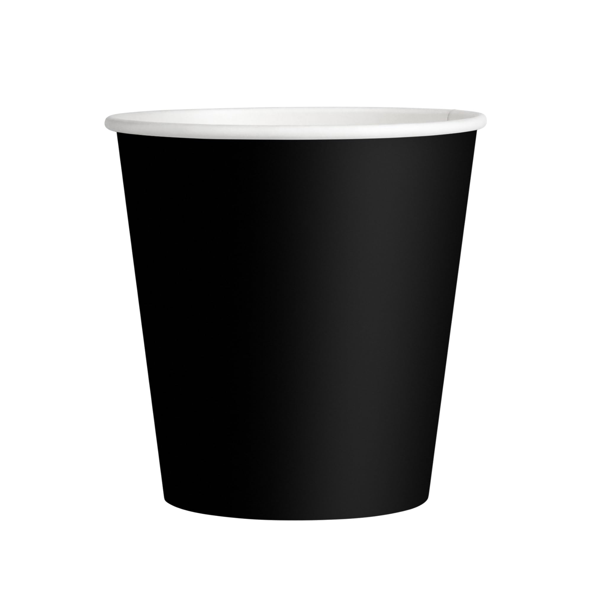 cubex professional 500 Bicchieri in Carta da 75 ML Neri, per Caffè, Acqua, Bevande Calde e Fredde, 100% Riciclabili