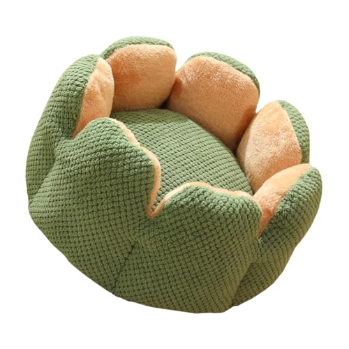 Vdaxvme Cama para mascotas con cojín desmontable, mango suave, hermosa flor redonda, sofá desmontable