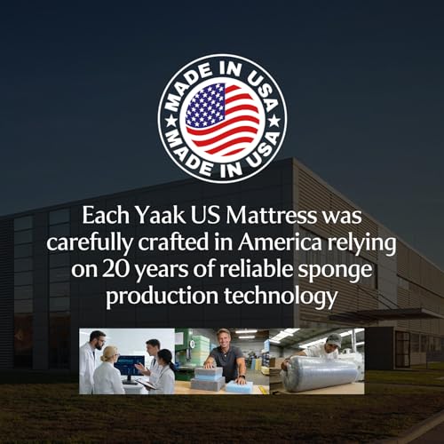Yaak 14 Inch Queen Cooling Memory Foam Mattress, Medium Firm, Made in USA - image 9