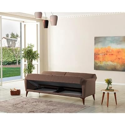 Rinka Sponge Sleeve Base Bed Triple Sofa Sofa (Coffee)