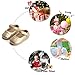 Felix & Flora Gold Baby Shoes Girl 12-18 Months - Infant Baby Walking Shoes Moccasinss Rubber Sole Crib Shoes(Gold,12-18 Months)
