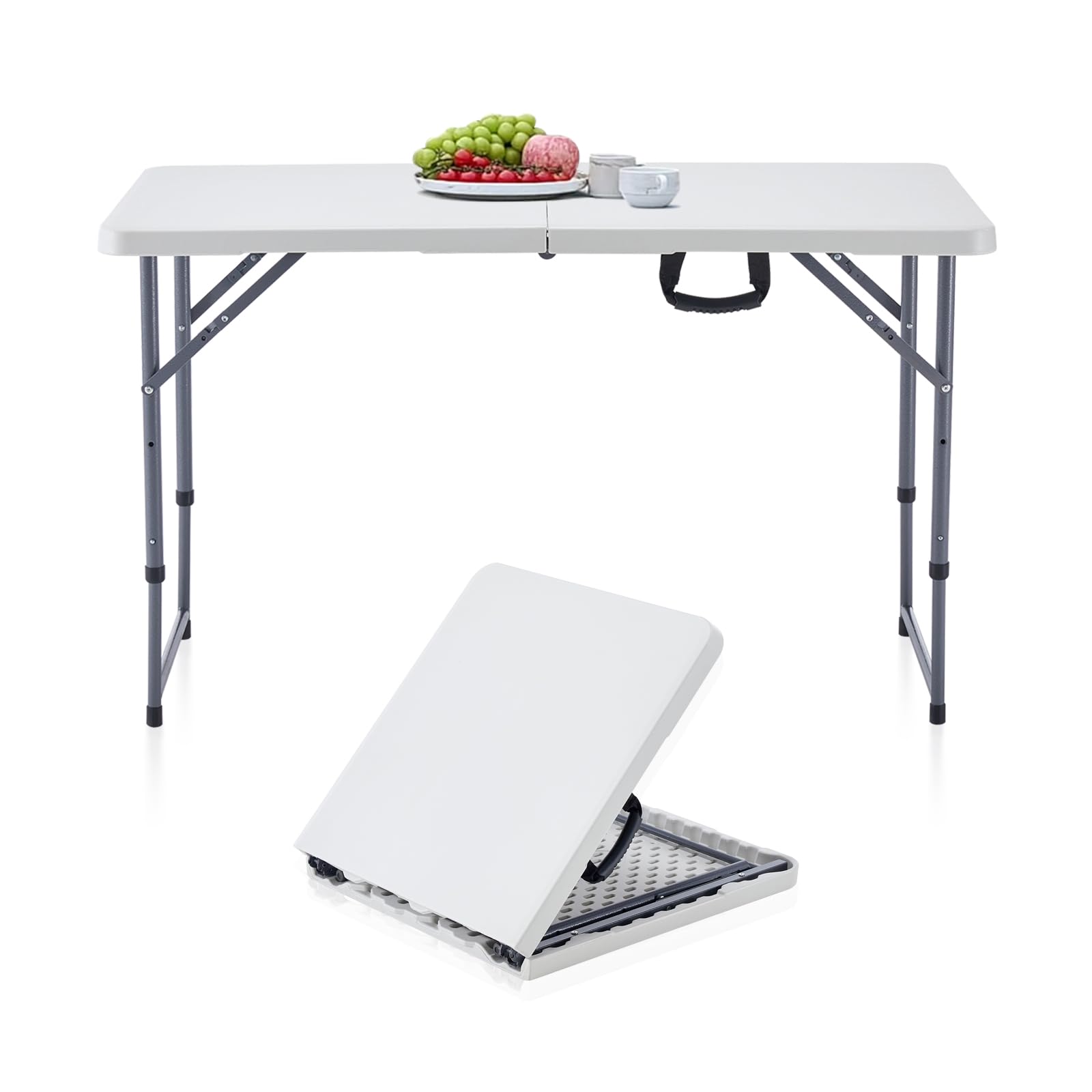 Amazon.com: BOOSDEN 4 Foot Folding Table, Portable Rectangle