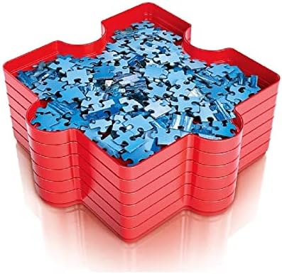 Clementoni 37040 sortownik puzzli, praktyczne przechowywanie elementów puzzli, miski do organizacji i transportu, akcesoria dla ekspertów puzzli od 6 lat, jako pomysł na Boże Narodzenie