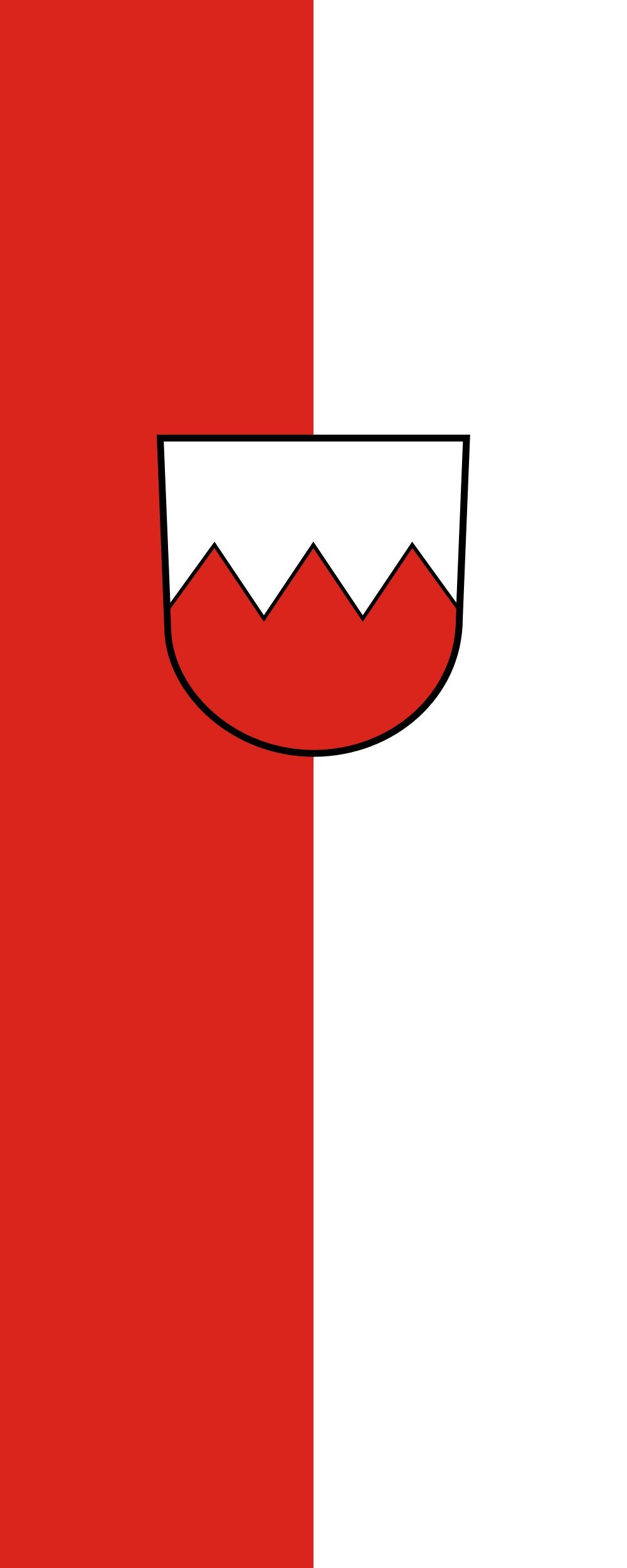 Drapeau Zimmern unter der Burg grand format portrait 3.5m² en maille résistante