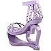 SHOW STORY Fashion Purple Stud Ankle Strap High Heel Platform Party Sandals,LF40204PP41,10US,Purple