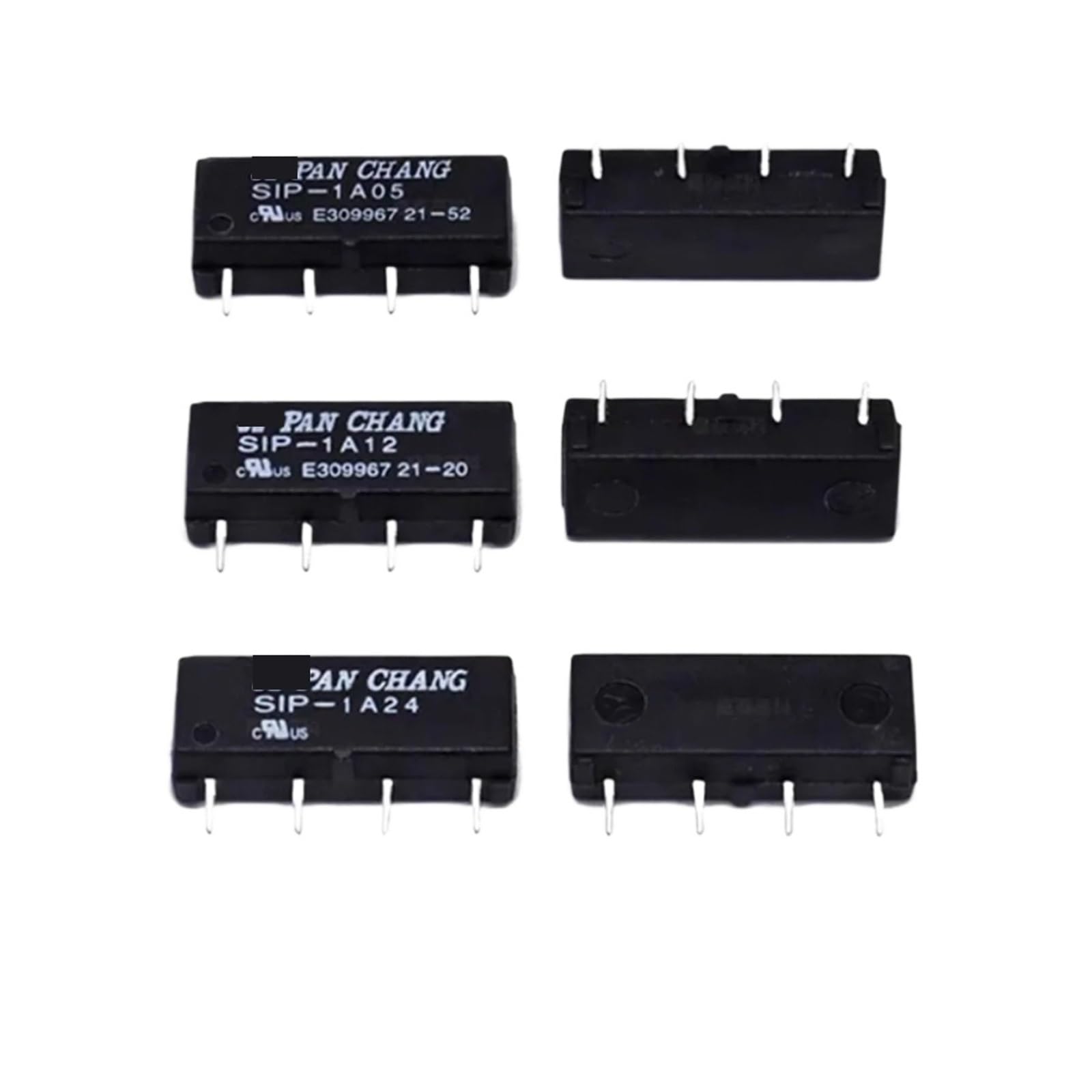 Relais Reed SIP-1A24 24V élimine les interférences magnétiques sur PCB - Lot de 5