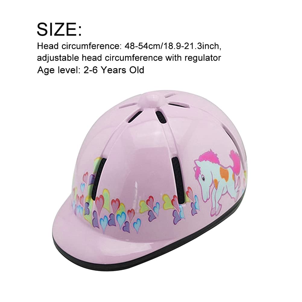 GeKLok Casque d'équitation réglable pour enfants 2-6 ans équipement de protection équestre