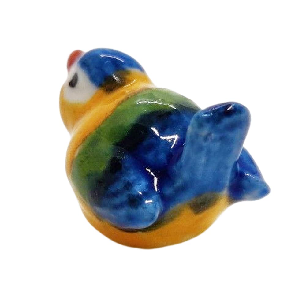 Domek dla lalek miniatury ceramiczne dziecko niebieski ptak FIGURKA zwierzęta wystrój autorstwa ChangThai Design