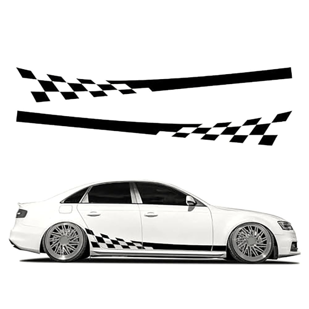 Uncle Liao Red Car Side Skirt For Audi A4 B8 B9 B7 8W 8K 8E Avant Quattro Allroad Auto Car Door Sticker Side Step Skirt.,