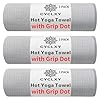 3 Pack Yoga Mat Towels with Grip Dot, Hot Yoga Towel Non Slip Yoga Mat Towel Non-Slip Sweat Absorbent Anti-Slip Yoga Towel for Bikram,Pilates