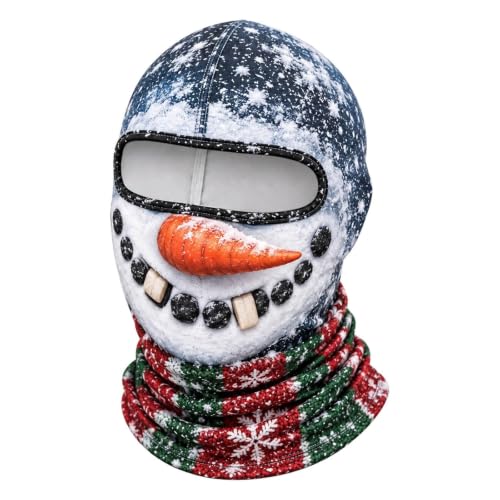 Christmas Masks for Adults Realistic 3D Printed Balaclava Old Man Ski Mask - image 1