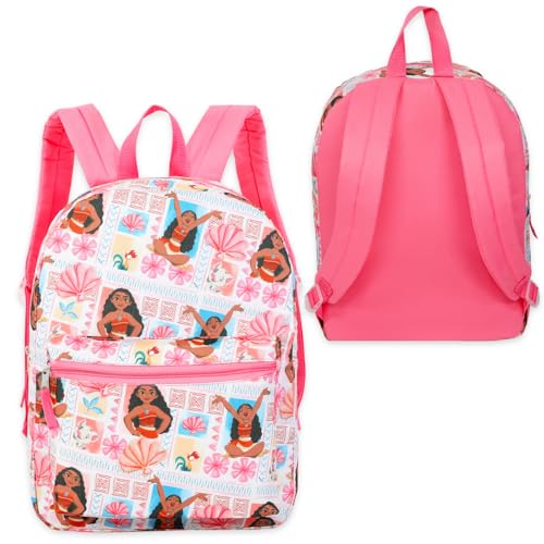 Disney Moana Backpack for Kids - Bundle with 16” Canvas Moana Backpack with Water Bottle, Stickers, More | Moana Backpack Set for Girls, Toddlers3