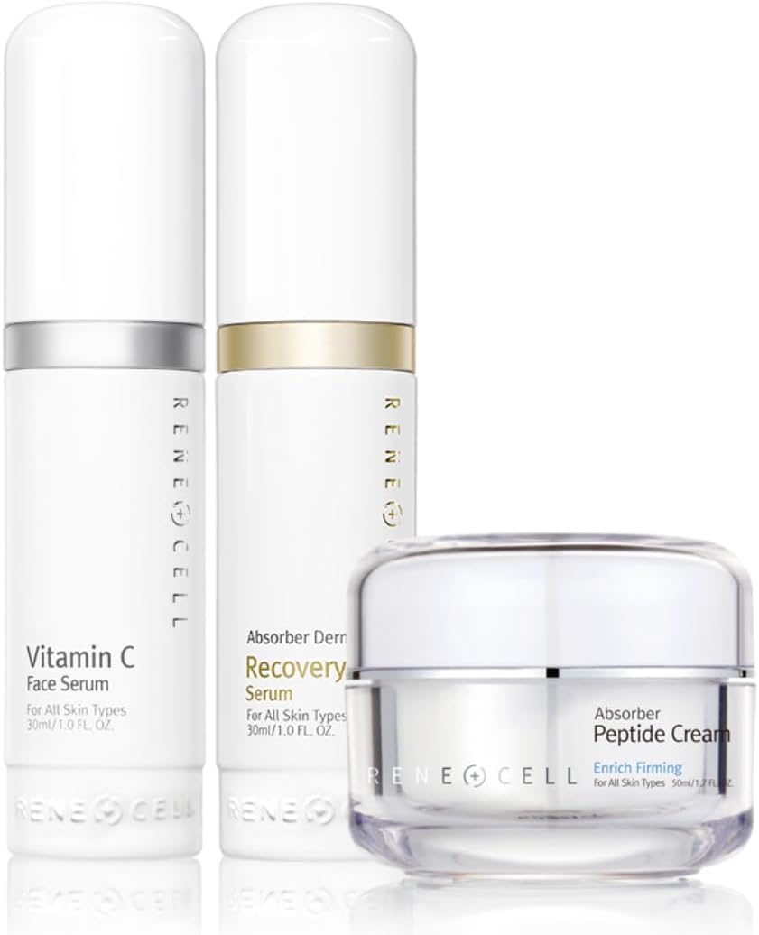 [Rene Cell] Vitamin C Serum + Recovery Serum + Peptide Cream Trio Set