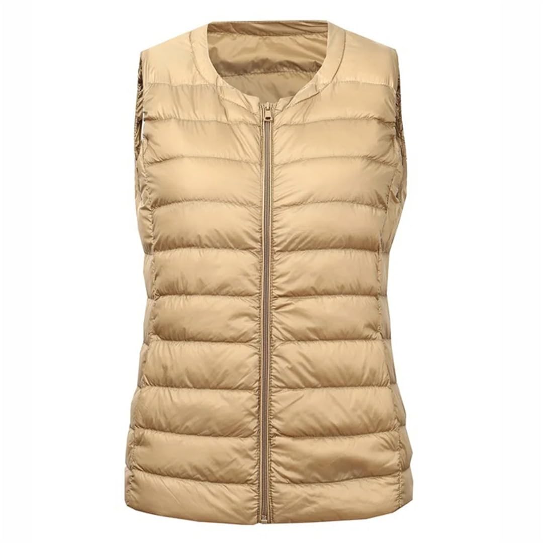 Gilet Sans Manches Pour Femmes Gilet Chaud Coupe Ajustée Doublure Chaude D'hiver