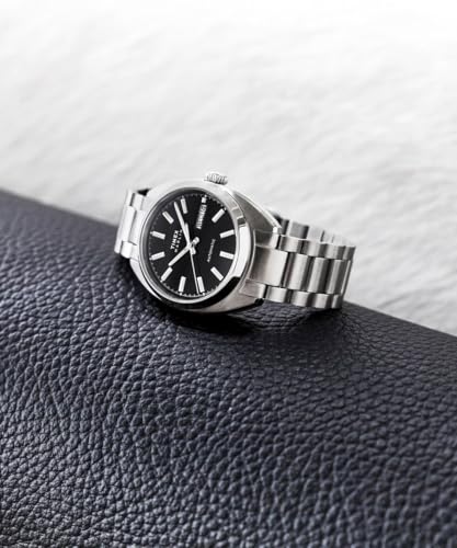 Image of TIMEX Tonneau 37mm Black Dial Mechanical Automatic Men Watch - TW2Y65000IK
