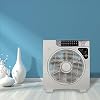 Solar fan Table Fan Auto Cool Solar Powered Fan System Desk fan(12inch Fan blade) with 15W Solar Panel ,Assembly-free and Electric-free Easy for Outdoor,Household or Camping