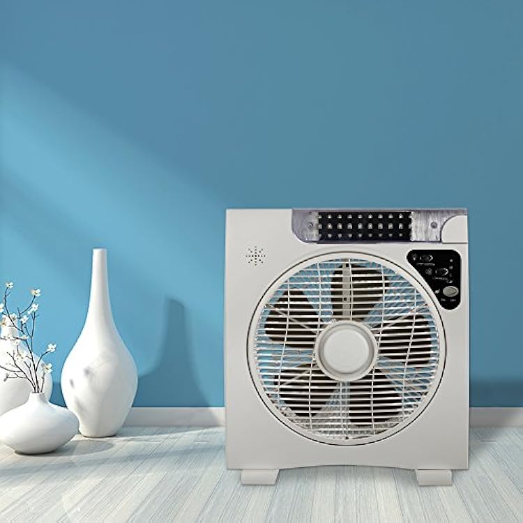 Solar fan Table Fan Auto Cool Solar Powered Fan System Desk fan(12inch Fan blade) with 15W Solar Panel ,Assembly-free and Electric-free Easy for Outdoor,Household or Camping
