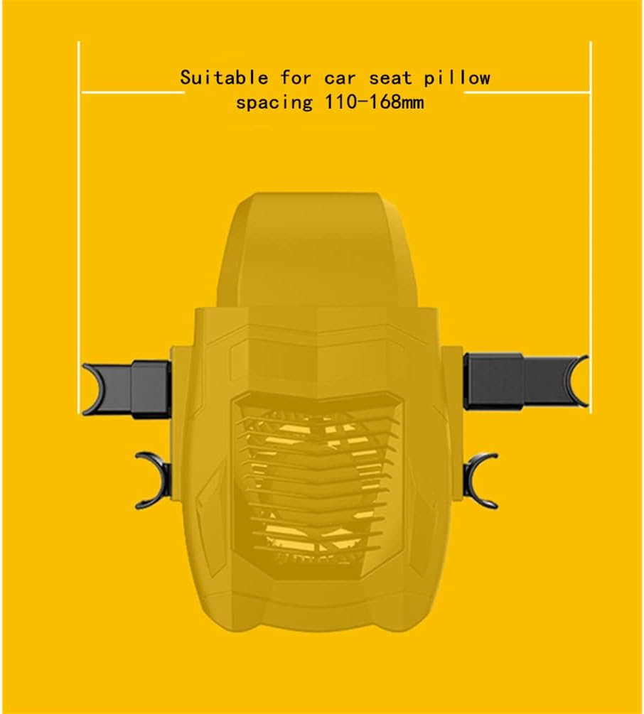 USB Rechargeable Car Fans With 90 Degree Rotatable Head 3 Speed Adjustable Rear Seating Electric Car Cooling Fan (Black) : Electronics