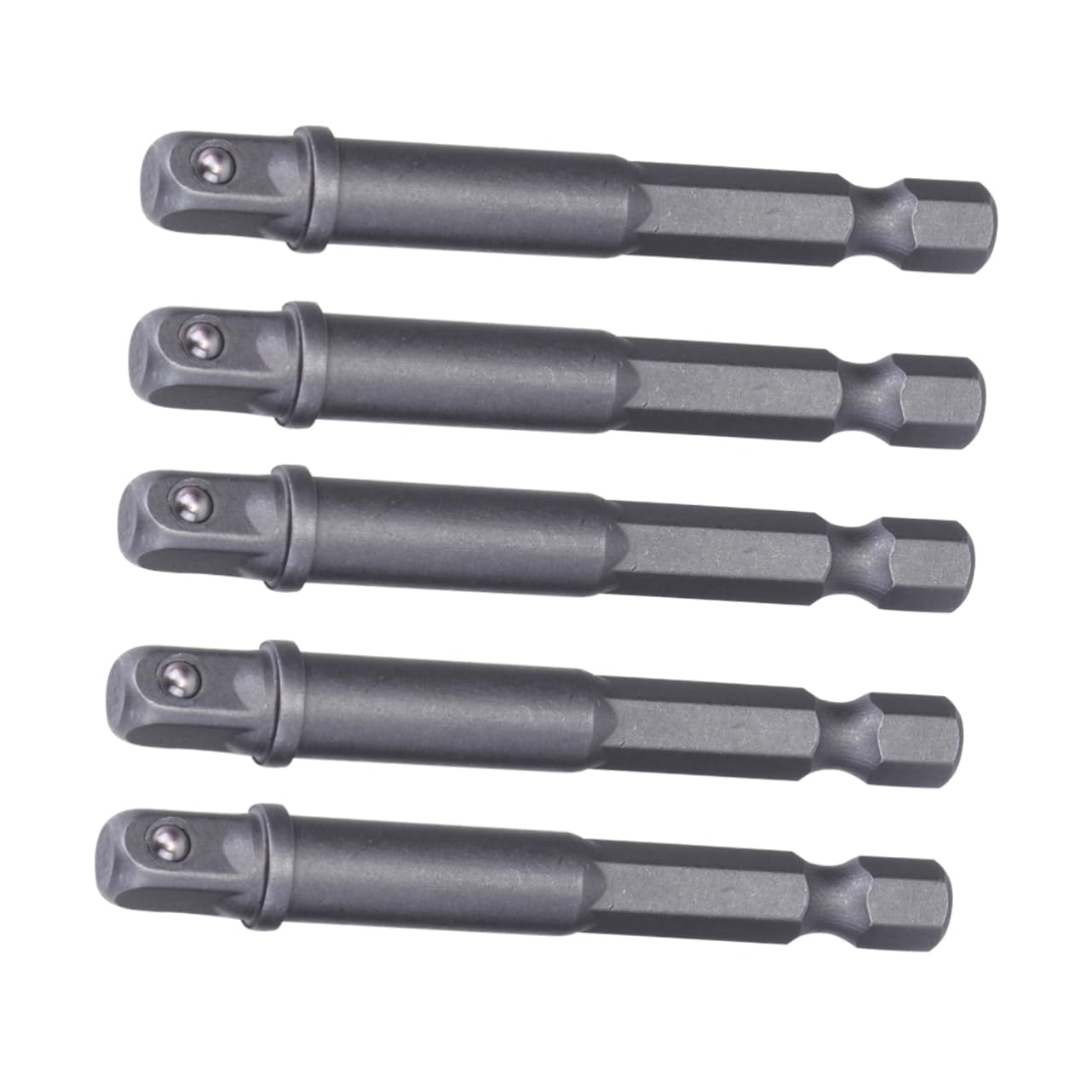 Uonlytech 15 Set Barra Di Estensione Della Presa Bussole Esagonali Cacciavite Elettrico Presa Esagonale Biella Presa Biella A Manicotto Barra Di Estensione Della Manica Silver 5 Pezzi * 15