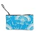 Produktbild N/C Overblown Pusteblume Vektor Bild niedliche Leinwand Münzgeldbörse Tasche mit Reißverschluss Handschlaufe Make-up Federmäppchen für Frauen Mädchen personalisierbar