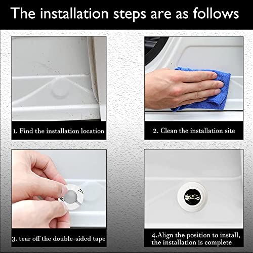 Image of BRAINLE Rubber Shock Absorber for Car Door Protection Guard Accessories and Gadgets, Durable Pads and Protectors (UV)