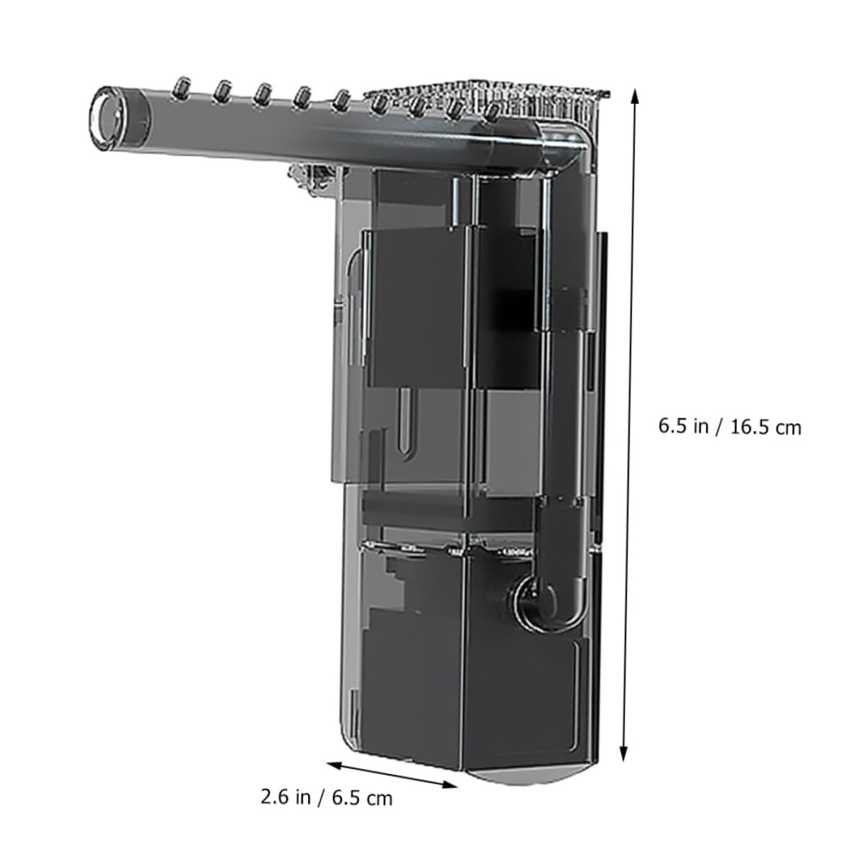 Toyvian 2 Pezzi Filtro a Film D' Aeratore per Acquari Accessori per Acquari Processore di Film D' per Rimozione del io Filtro o Pompa dell'Acqua Nero ABS