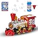 Prextex Treno Spara Bolle con Luci, Suoni e Azione Include un Flacone da 5 Once di Soluzione per Bolle e 2 Pacchetti di Concentrato di Bolle Giocattolo Divertente per Bambini