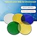 YONGERN Microscope Color Filter Diameter 32mm Yellow Blue Green White Frosted Glass Optical Biological Microscope Filter (Color : Green)