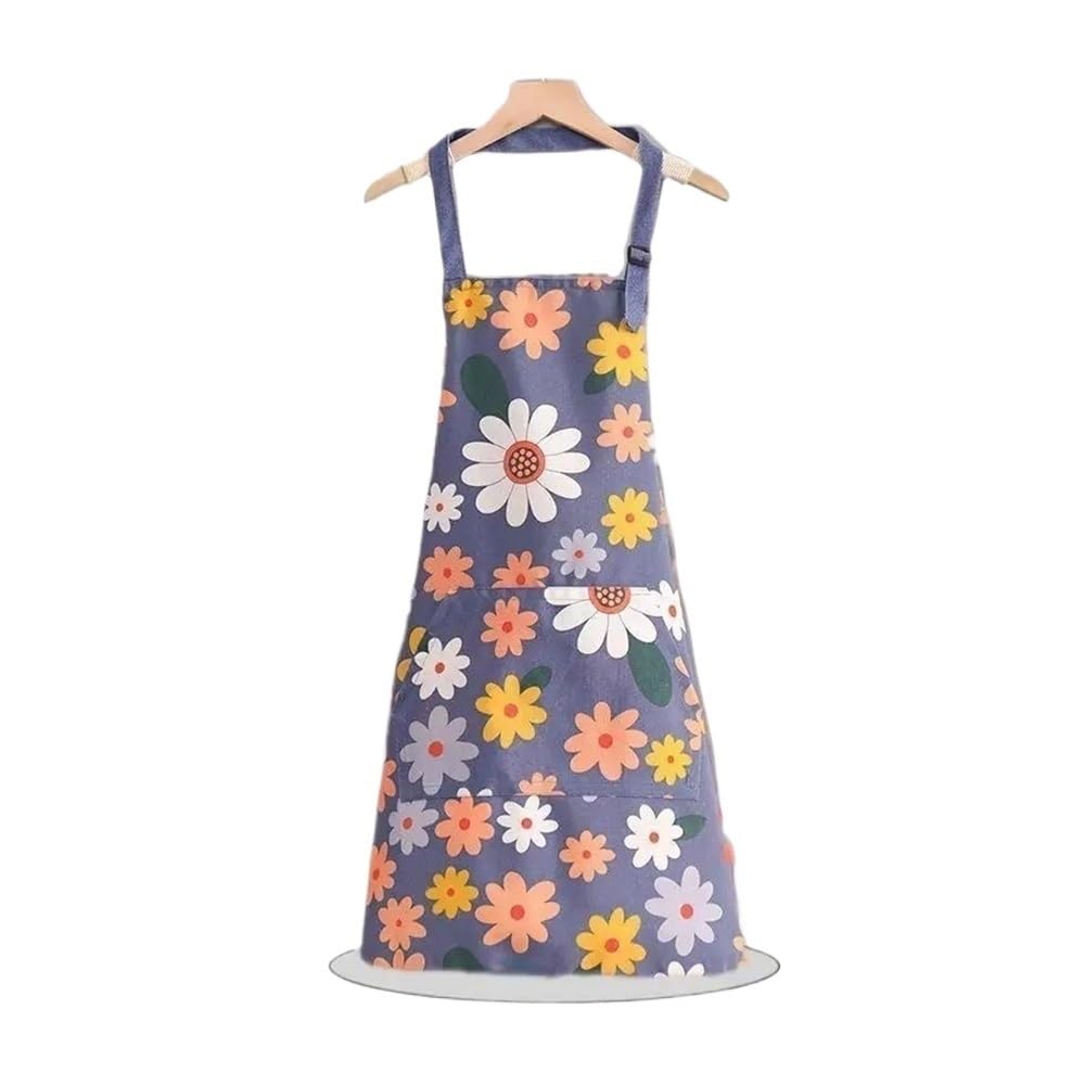 10pcs Cartoon Girasole Grembiule, Estate Sottile, Cinghia Regolabile Donne Senza Maniche Cucina Casa Pulito