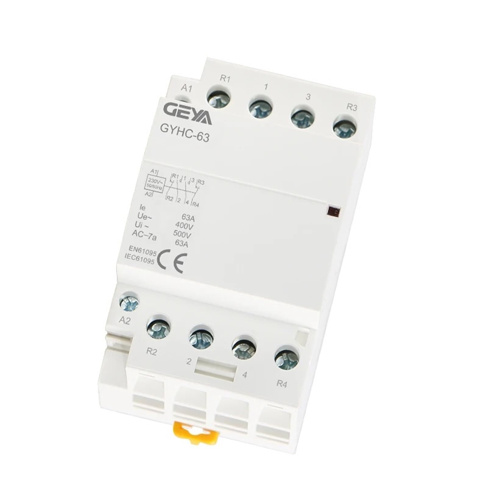 Stycznik modułowy AC do użytku domowego na szynie DIN 4P 63A 4NO lub 2NC2NO 220V/230V 50/60HZ(4P 40A 2NO2NC 220V)