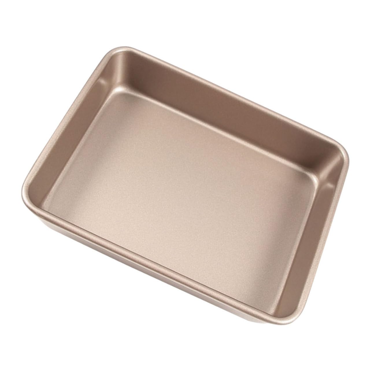Edelstahl Backform Kuchenform Quadratisch 21X21X8cm Hitzebeständig Antihaft Mehrzweck Backform für Kuchen Käsekuchen Pizza und Snacks