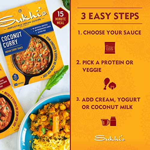 Sukhi's Indian Tandoori Marinade - Tandoori Paste 3oz (Pack of 6) 84 Servings - Tandoori Chicken Marinade Sauce Meat Marinade Steak Marinades for Meats Spice Mix Masala Seasoning Tikka Masala
