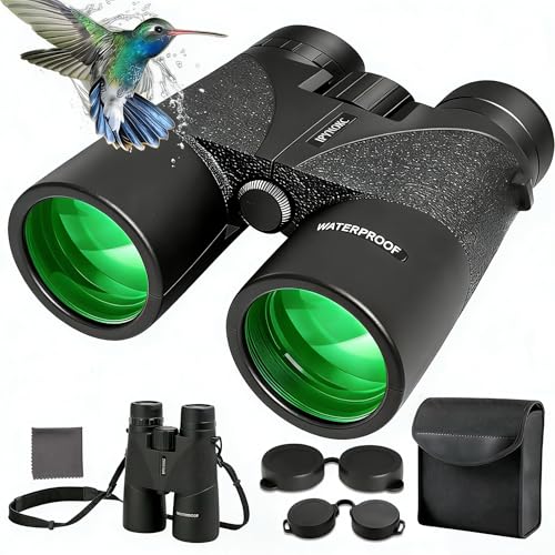 Binoculares 12x42 HD impermeables con prisma BAK4 miniatura 1