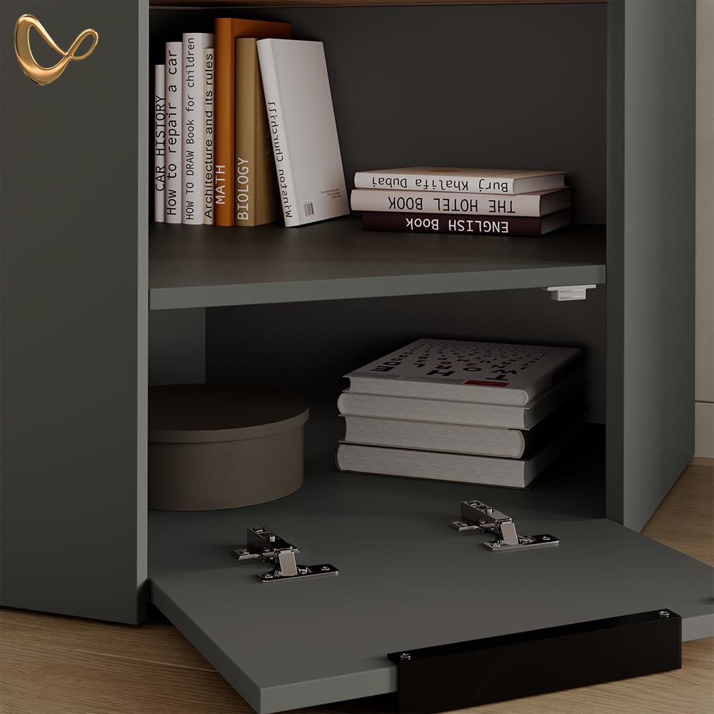 Livinity Meuble-paroi Piave Anthracite