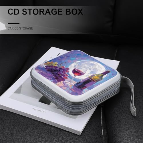 Protégez vos disques des rayures avec cet étui CD 40 compartiments violet - 5